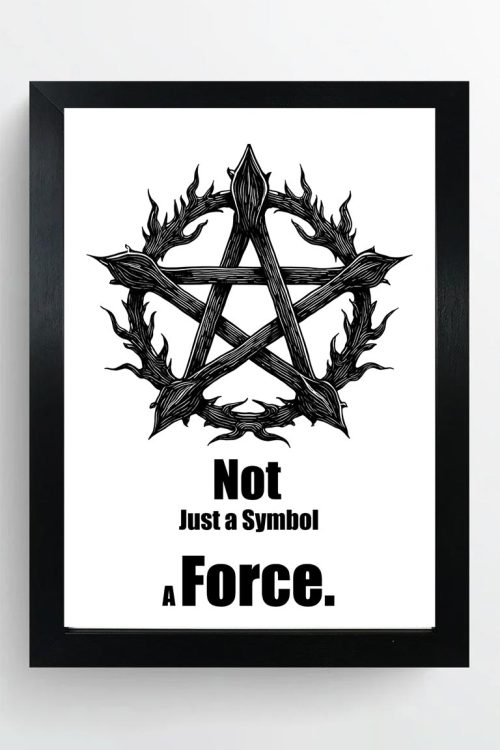 A FORCE Wall Art, Black Frame, Home Décor