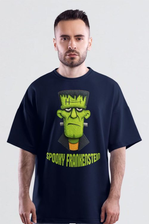 Spooky Frankenstein Oversized Unisex 100% Cotton